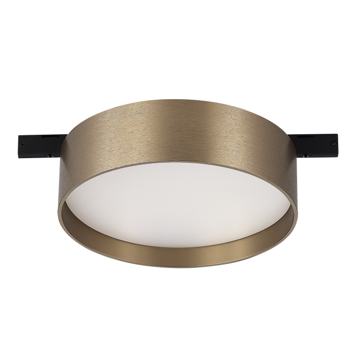 Магнитный трековый светильник Латунь LED 1*12W 3000K 500Lm Ra>80 100° IP20 D113xH34 24V ST670.336.12