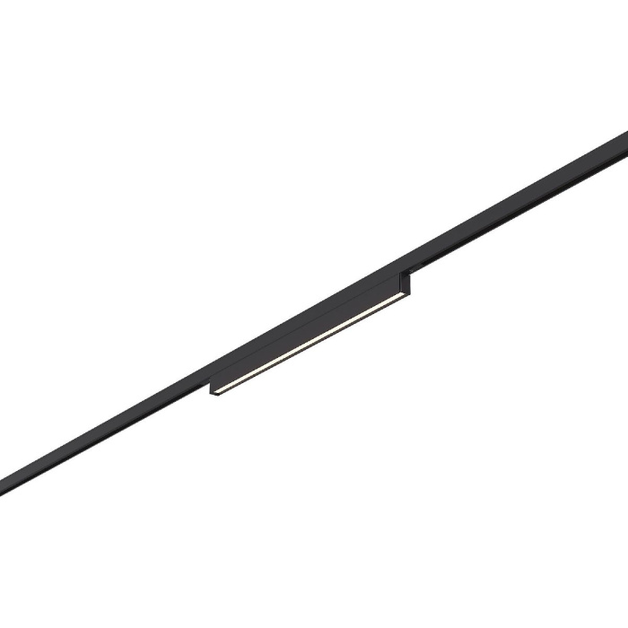 Магнитный трековый светильник Черный LED 1*8W 4000K 250Lm Ra>80 100° IP20 L300xW10xH18 ST665.446.08