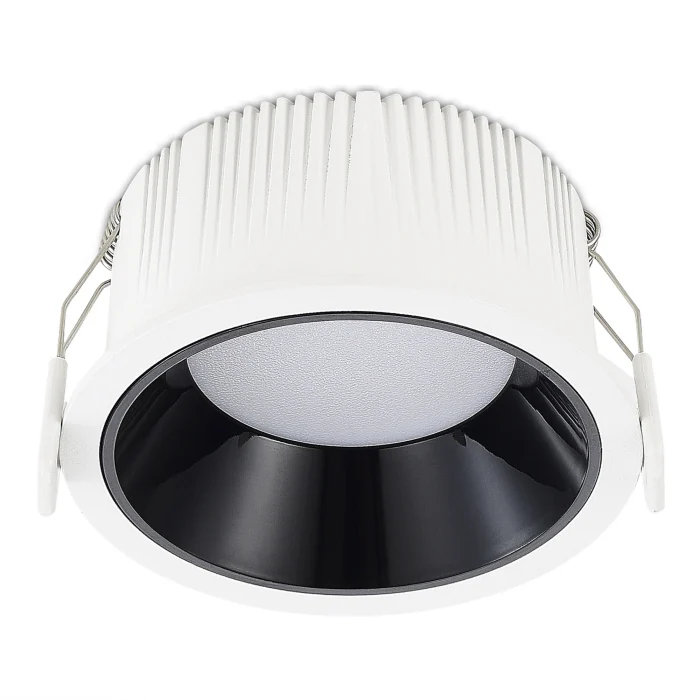Светильник встраиваемый Черный LED 1*12W 3000K 1 080Lm Ra80 120° IP20 D105xH50 100-240V ST755.438.12