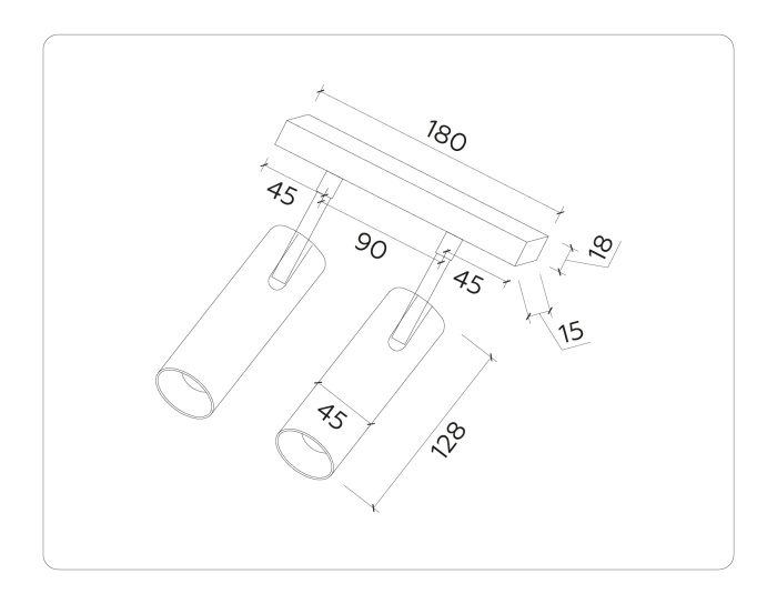 Светильник светодиодный трековый для шинопровода Magnetic Ambrella light GL3902