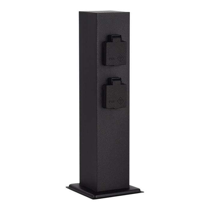 Столб уличный 4 розетки ST-Luce черный 3500W SL9012.415.00