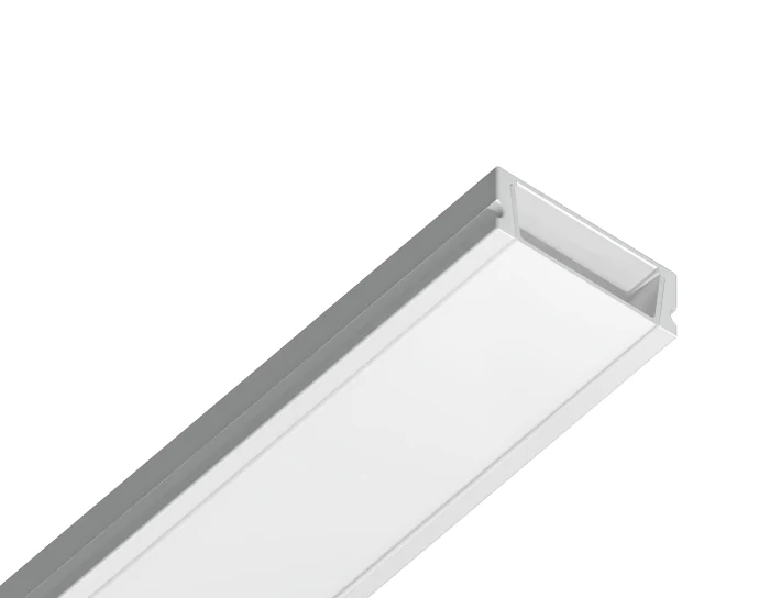 Алюминиевый профиль накладной 15.5*6 для светодиодной ленты до 11мм Ambrella light GP1700WH