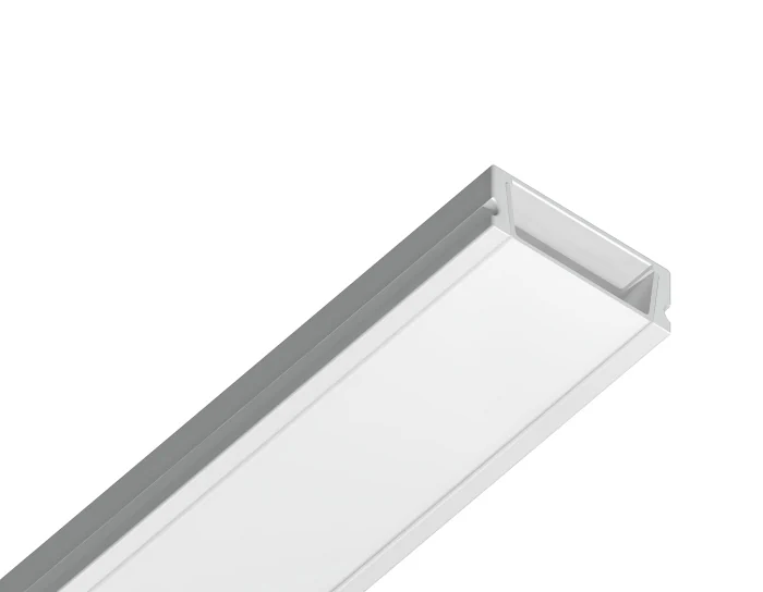 Алюминиевый профиль накладной 15.5*6 для светодиодной ленты до 11мм Ambrella light GP1700WH