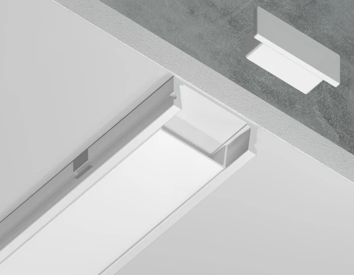 Алюминиевый профиль накладной 15.5*6 для светодиодной ленты до 11мм Ambrella light GP1700WH