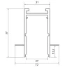 Шинопровод встраиваемый ST Luce Skyline 220 ST021.529.00