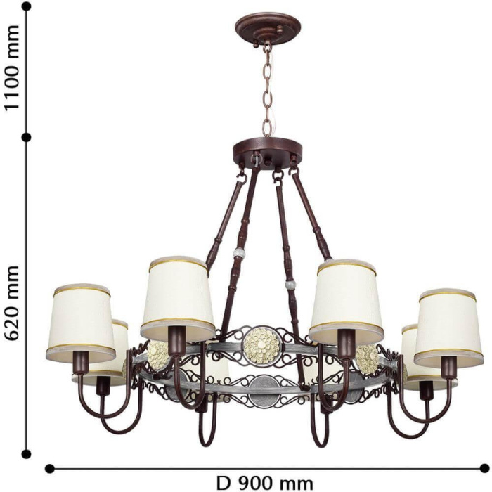 Подвесная люстра Favourite Fiona 2532-8PC