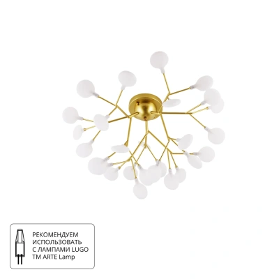 Люстра потолочная Arte Lamp CANDY A7274PL-27GO