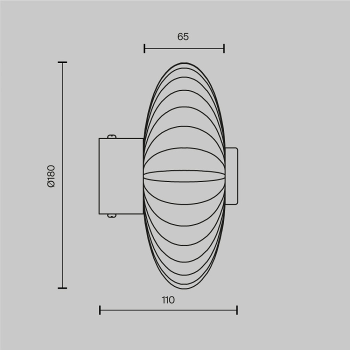 Бра Maytoni Amulet MOD555WL-L4CH4K