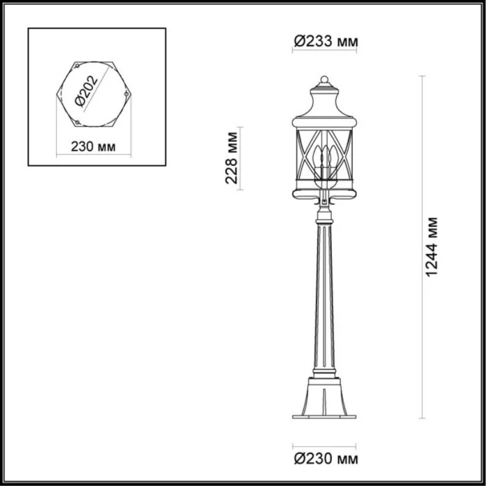 Фонарный столб Odeon Light Sation 4045/3F