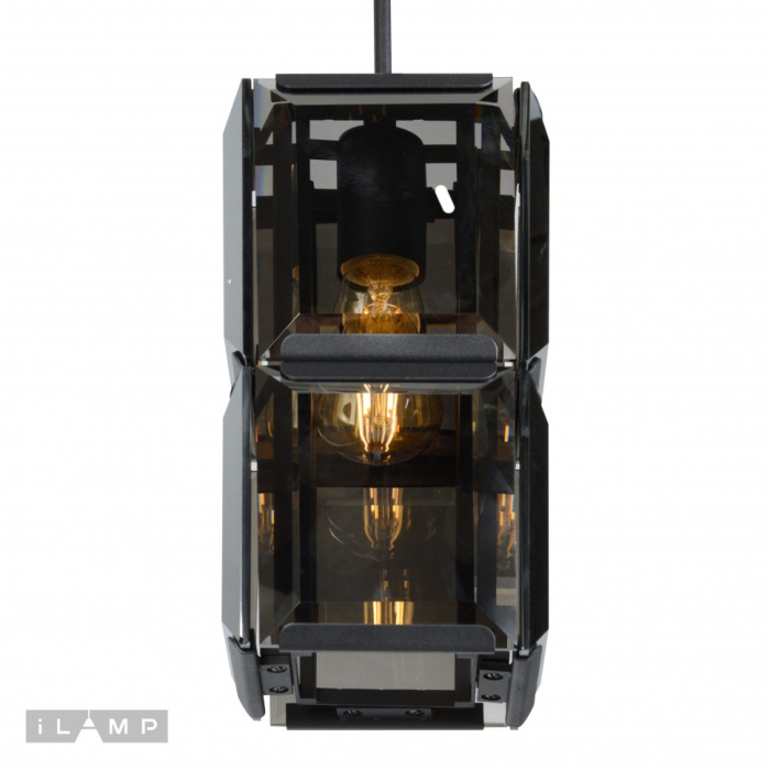 Подвесная люстра iLamp Panorama 10490-1P Черная