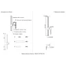 Бра Crystal Lux LINEUP AP18W LED BRASS
