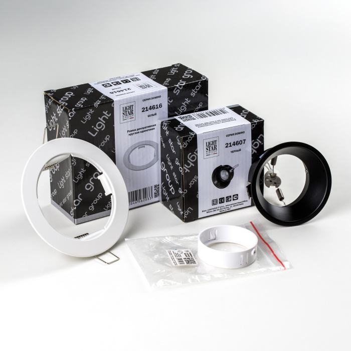 Комплект со светильником Lightstar Domino D61607WMOD