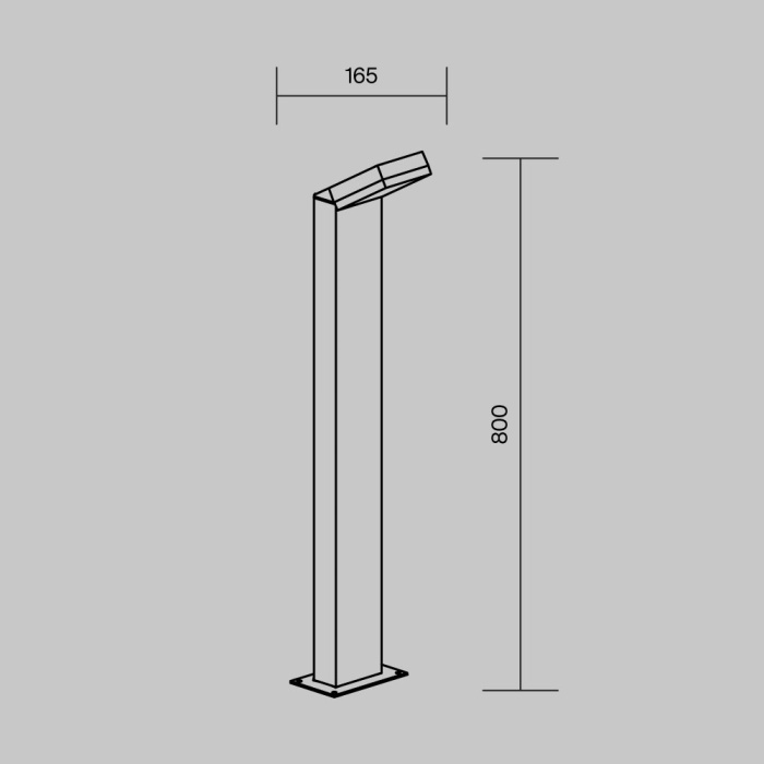 Садово-парковый светильник Maytoni Paso O595FL-L12B3K