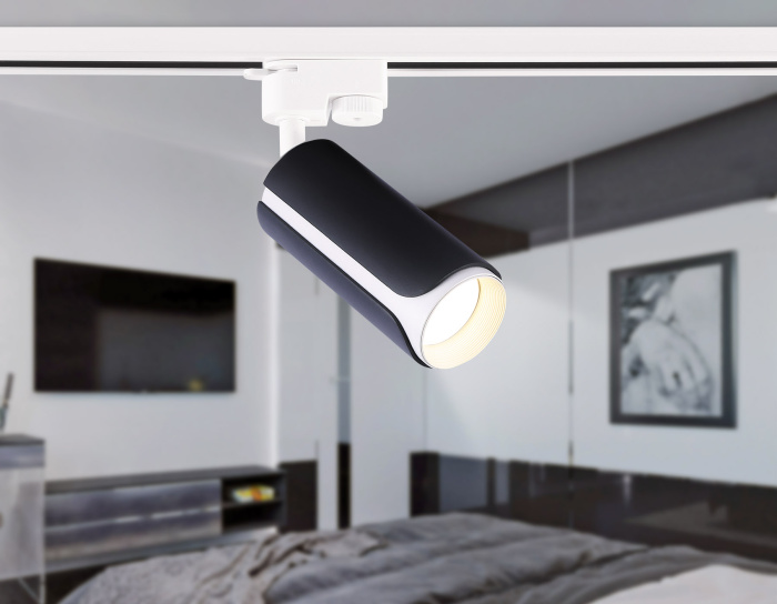 Трековый однофазный светильник со сменной лампой Ambrella light GL5155