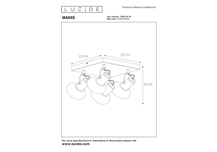 Спот LUCIDE 17993/14/30