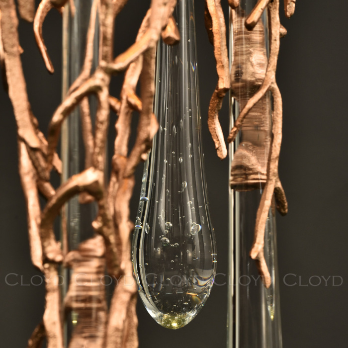 Люстра Cloyd SALAZAR C6 / выс. 220 см - латунь (арт.11100)