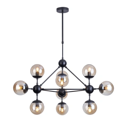 Люстра на штанге Arte Lamp BOLLA A1664SP-10BK