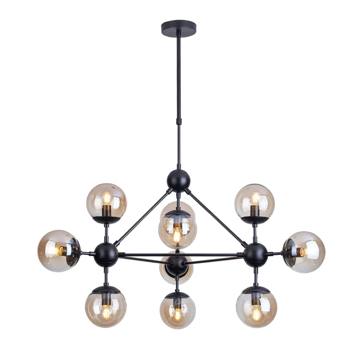 Люстра на штанге Arte Lamp BOLLA A1664SP-10BK