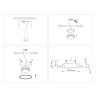 Встраиваемый точечный светильник GX53 TECHNO SPOT AMBRELLA LIGHT TN51802