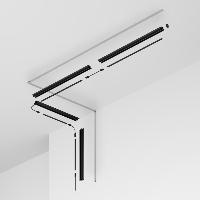 Профиль для шинопроводов Maytoni Exility ip black O-TR002ED-P-B3M