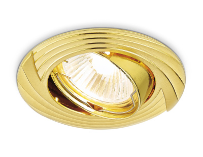 Встраиваемый точечный светильник MR16 с поворотным механизмом Ambrella light 722 GD