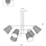 Люстра на штанге Freya FR5260PL-06BS