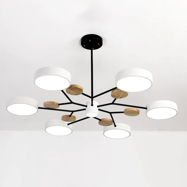 Люстра на штанге MEADE 7 lamps White ImperiumLoft