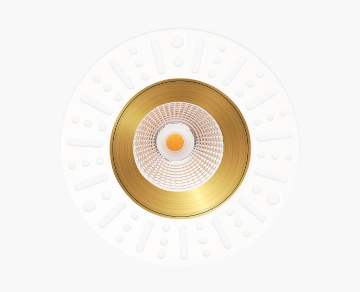 Светильник встраиваемый влагозащищенный Italline IT02-028 gold 3000K