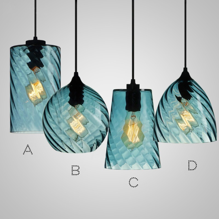 Подвесной светильник CL RIB B Blue ImperiumLoft