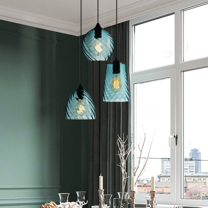 Подвесной светильник CL RIB B Blue ImperiumLoft