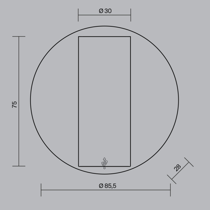 Настенный светильник Maytoni Twist C081WL-L3BBS3K