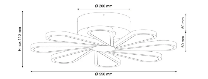 Люстра потолочная Lucia Tucci Miracoli 201.8 LED