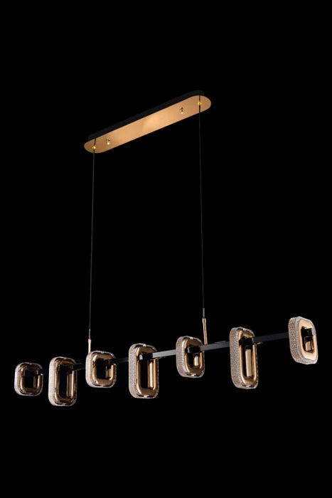 Подвесная люстра Leon Theona LE7701/7L Black/Gold