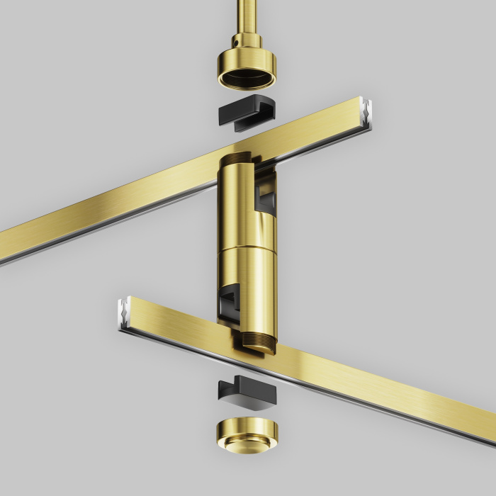 Крепление потолочное двойное Short 78мм Flarity латунь Maytoni TRA156C-D1-BS