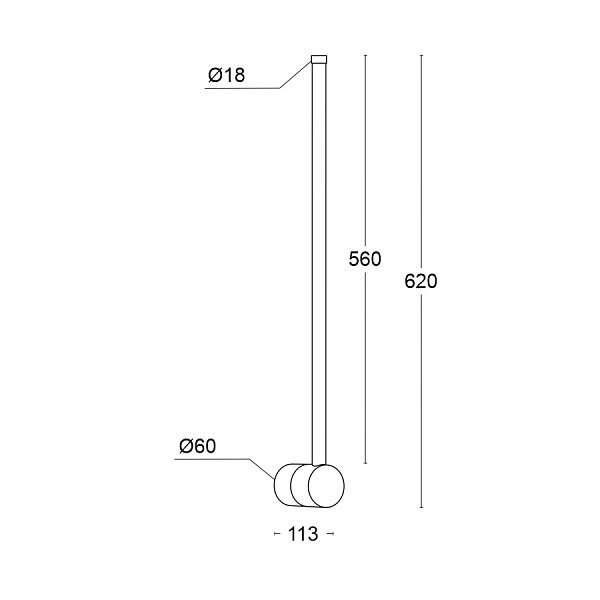 Настенный светильник Ledron W0625 White