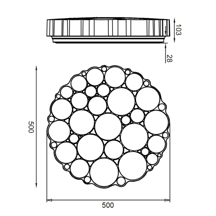 Потолочный светильник VL7153L01 Vele Luce