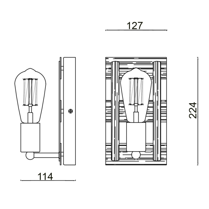 Бра VL6385W01 Vele Luce