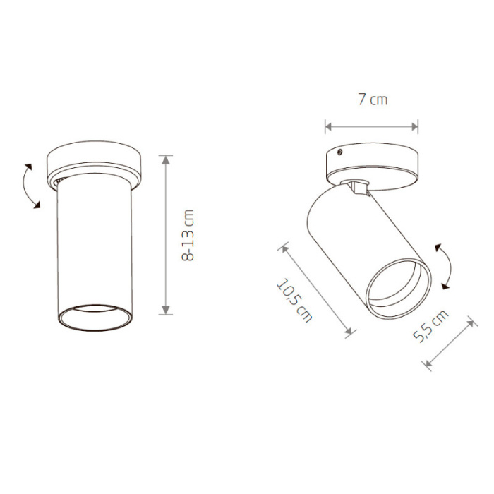 Накладной светильник спот Nowodvorski Mono White 7807