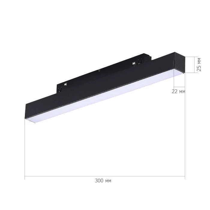 Магнитный трековый светильник SMART Черный LED 1*12W 2700K-6500K 960Lm Ra90 120° IP20 L ST370.406.12