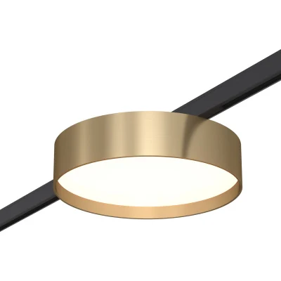 Магнитный трековый светильник Латунь LED 1*12W 4000K 500Lm Ra&gt;80 100° IP20 D113xH34 24V ST670.346.12