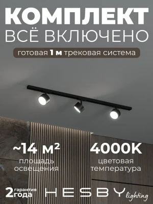 Комплект трековый Hesby Lighting Skylite №13 HSBL_kompl_S013_NI1B4K