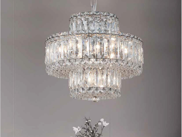 Люстра 8458+3/C chrome Newport