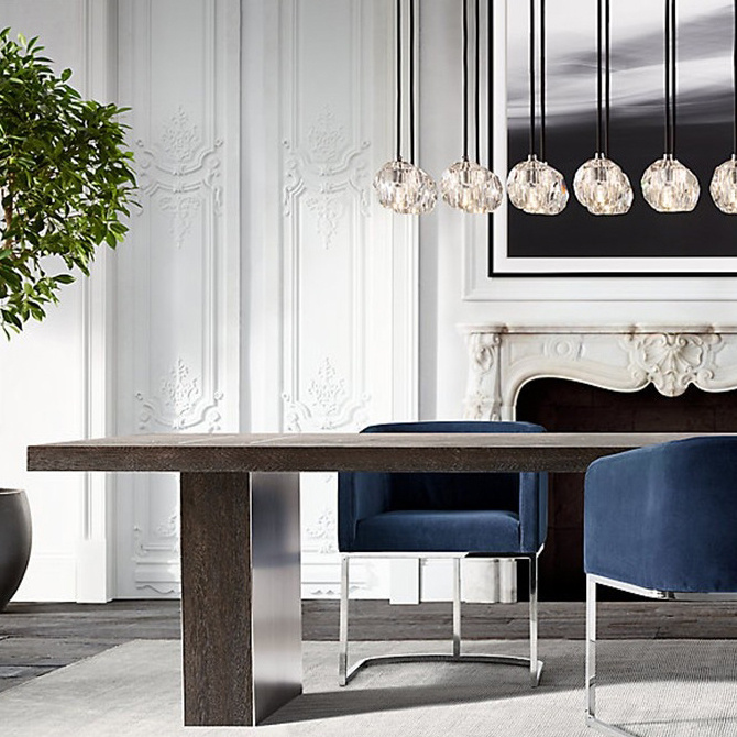 Люстра Boule De Cristal Linear Chandelier 6 Black By Imperiumloft