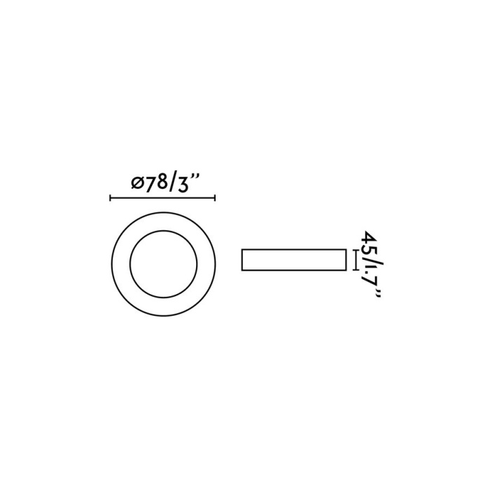 Встраиваемый светильник NEON White recessed lamp