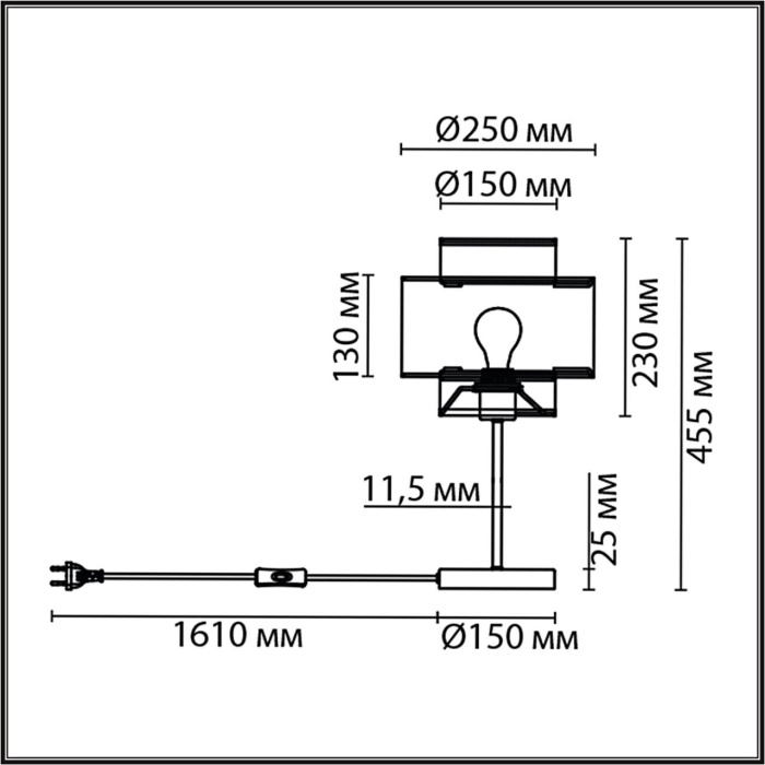 Настольная лампа Lumion Launa 8043/1T