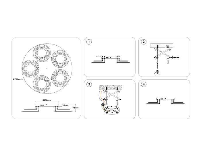 Светильник светодиодный потолочный AMBRELLA light FA8944