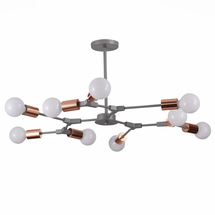 SLE106403-09 Люстра потолочная Серый, Розовое золото E27 9*60W