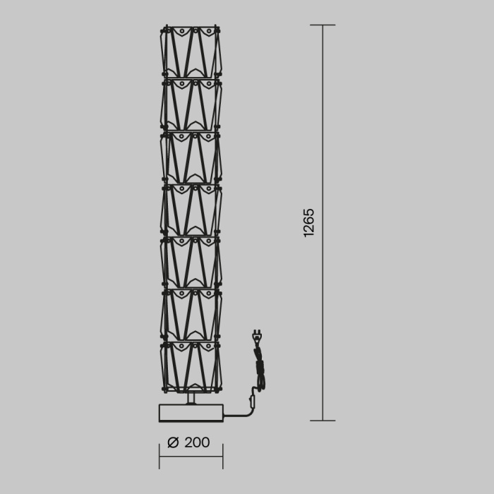 Торшер Maytoni Puntes MOD043FL-08CH