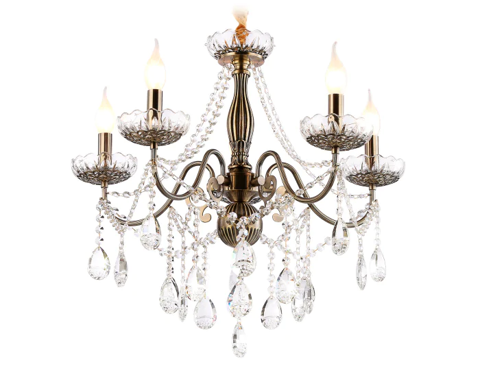 Подвесная классическая люстра с хрусталем Ambrella light TR4949