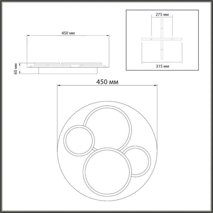 Потолочный светильник SONEX PINE 7734/60L